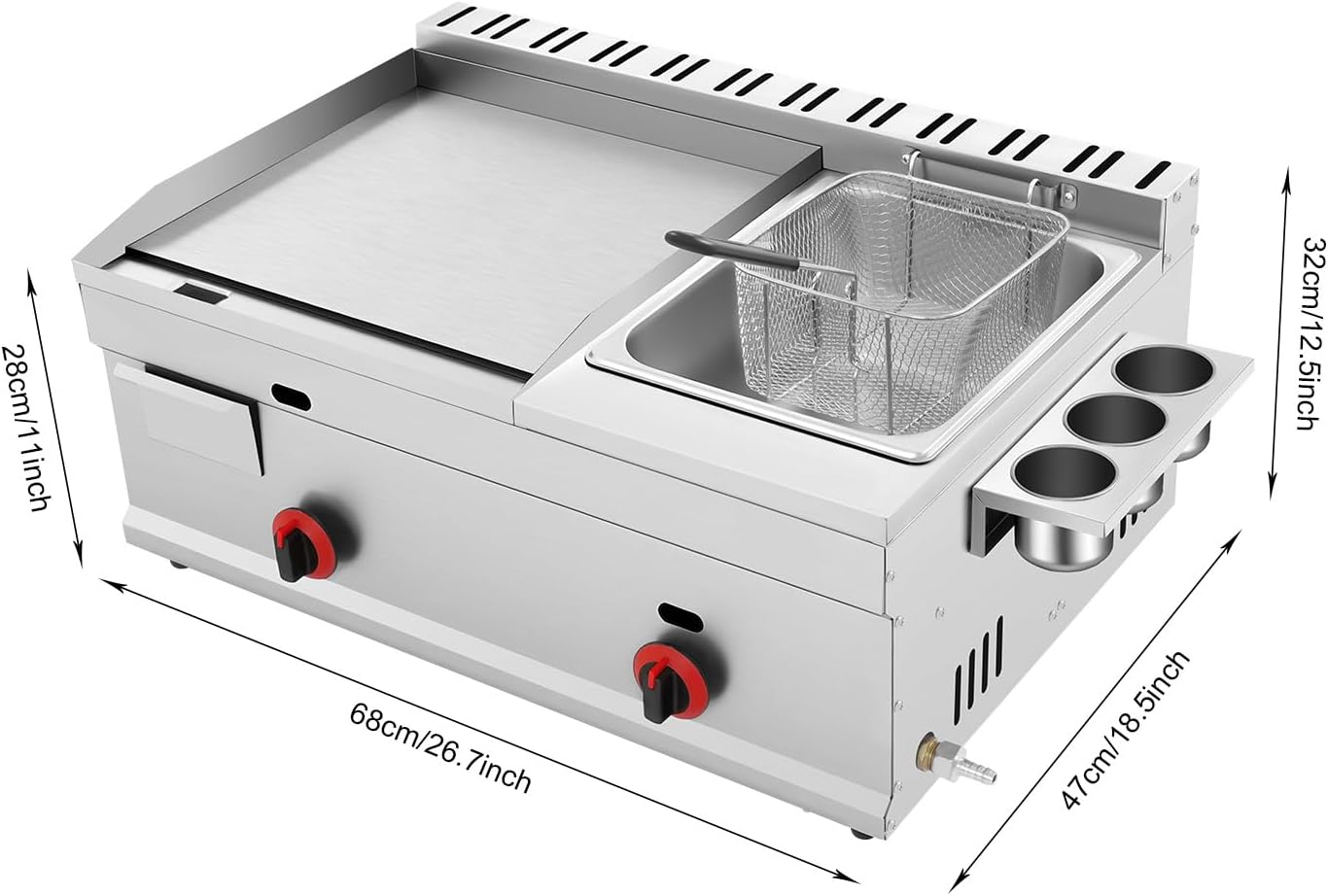 Deep-Frying Machine, 6L/1.59Ga - مراجعة Deep Fryer Commercial وسعره