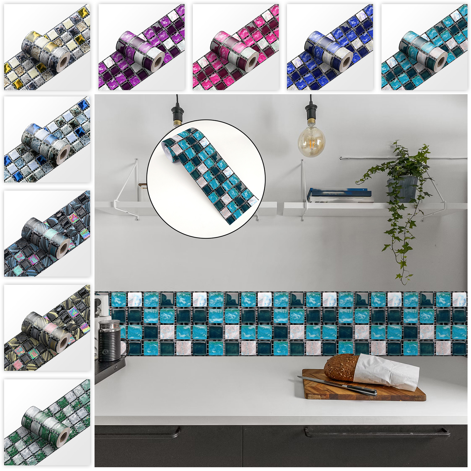 24 Styles 2D Mosaic Tiles Wall - مراجعة Commercial Kitchen Tiles وسعره