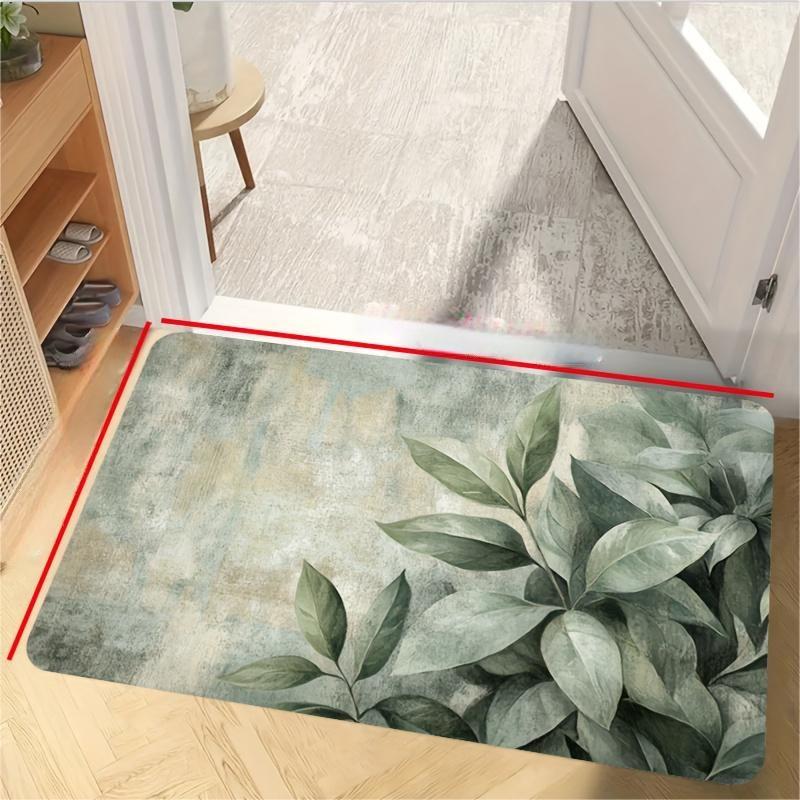 Green Leaf Plant Pattern Kitch - مراجعة Commercial Kitchen Background وسعره