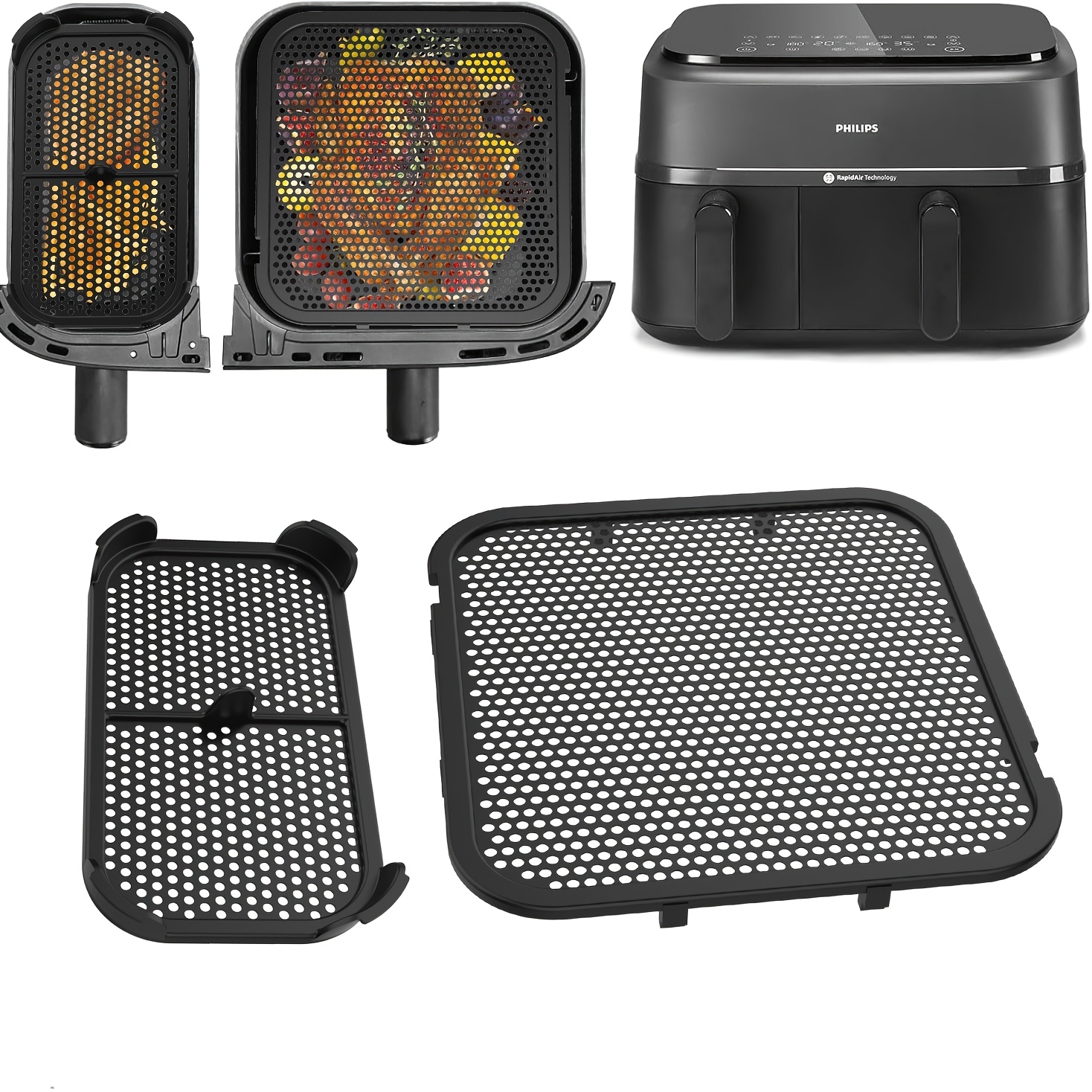 2Pcs New Air Fryer Splash Guar - مراجعة Deep Fryer Commercial وسعره