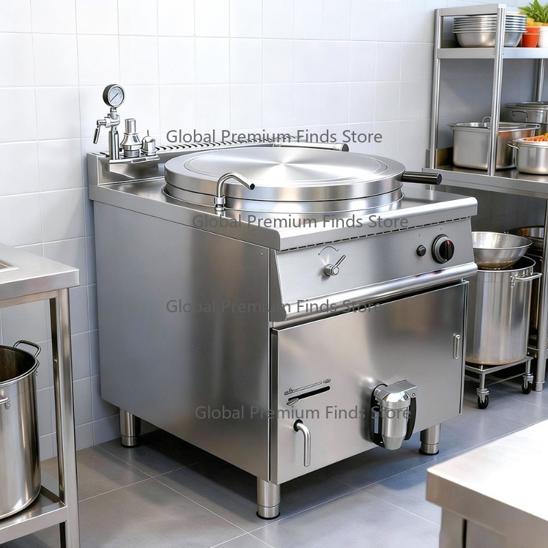 Commercial G-as Soup Pot Jacke - مراجعة Commercial Kitchen Kettle وسعره