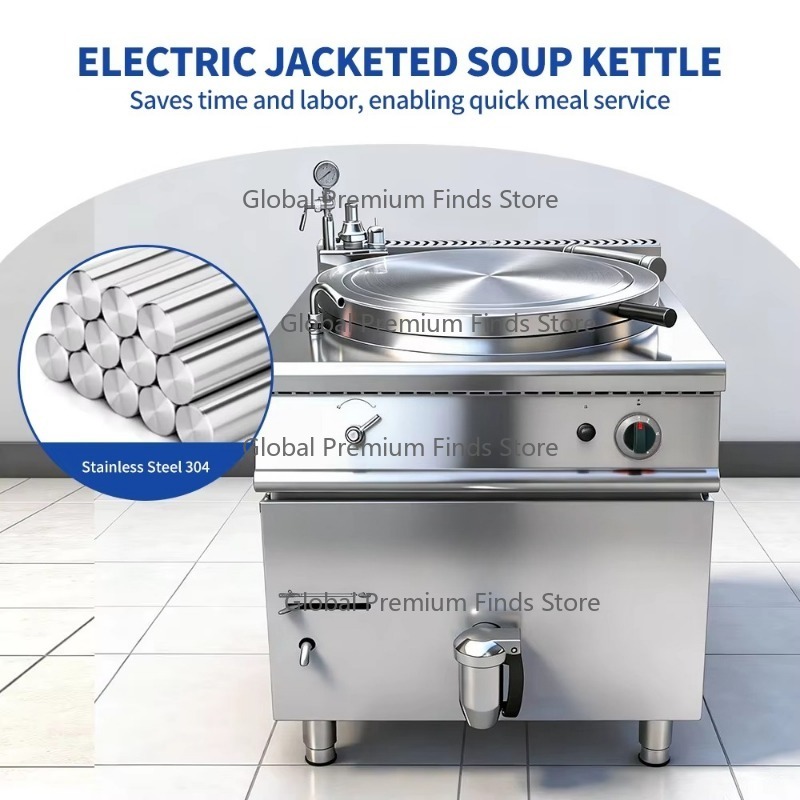 Commercial G-as Soup Pot Jacke - مراجعة Commercial Kitchen Kettle وسعره