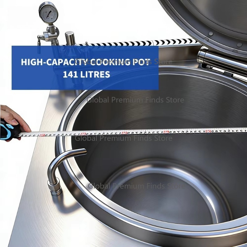 Commercial G-as Soup Pot Jacke - مراجعة Commercial Kitchen Kettle وسعره