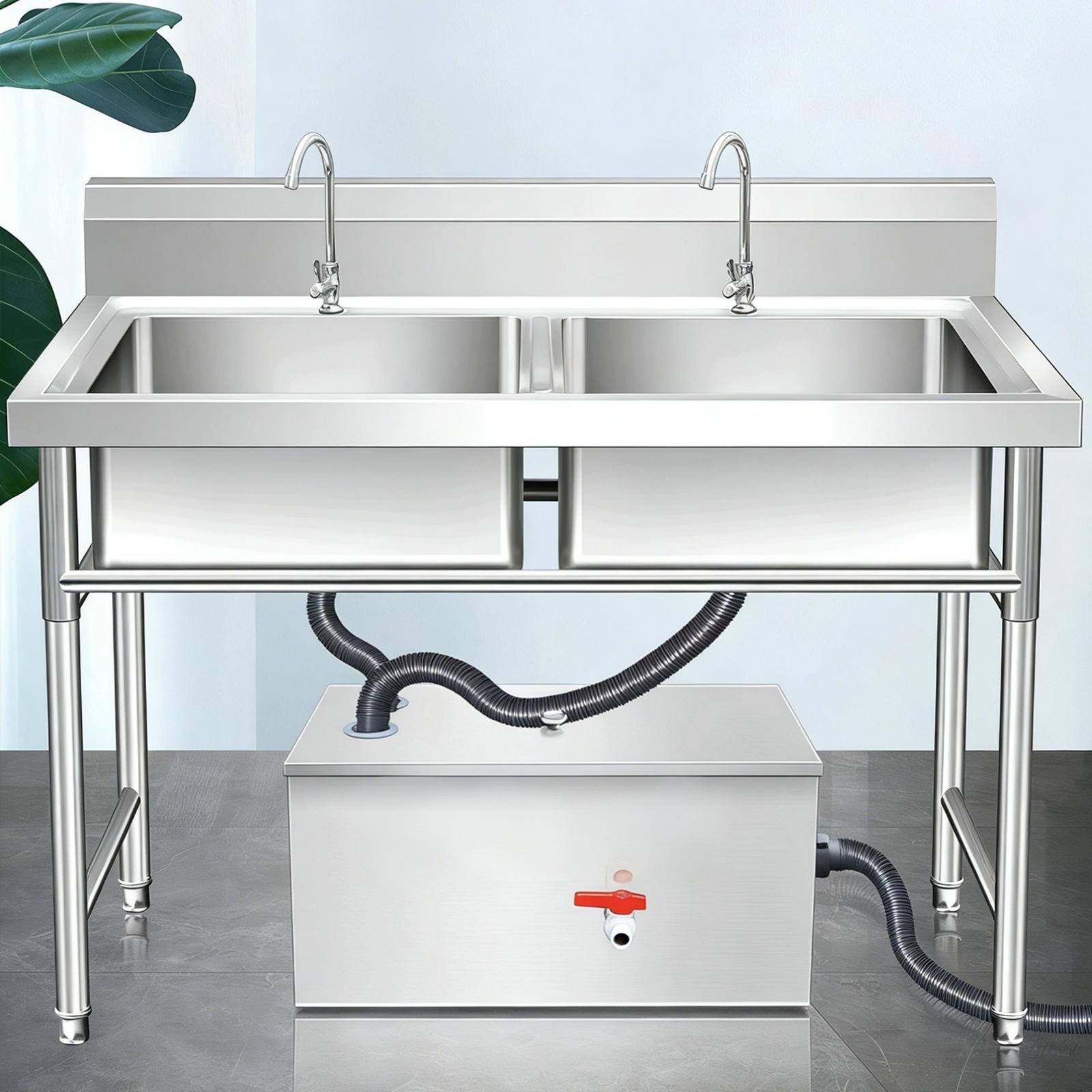 Stainless Steel Grease Trap In - مراجعة Commercial Kitchen Grease Trap وسعره