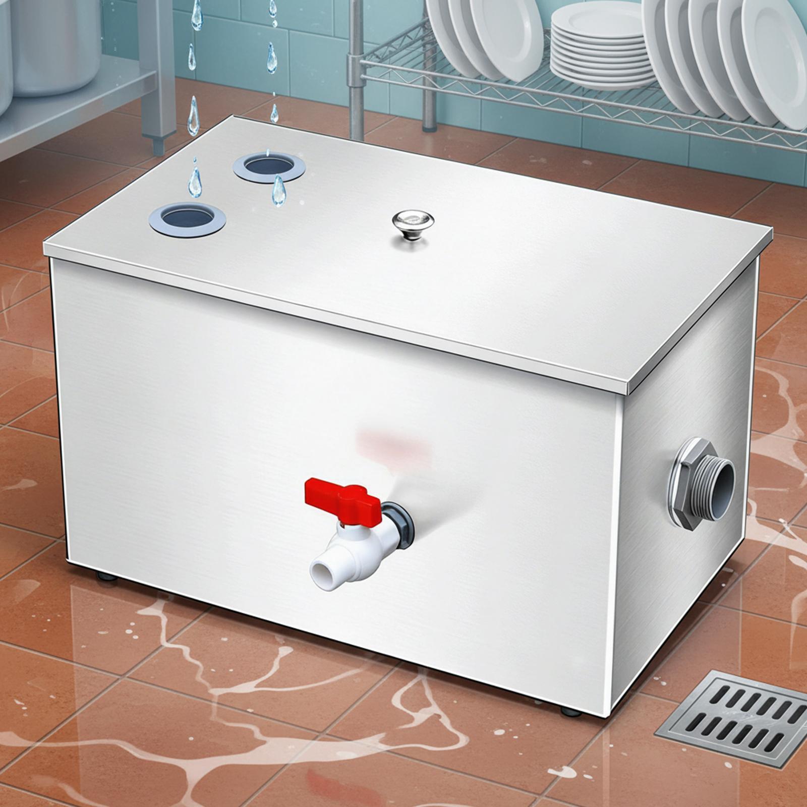 Stainless Steel Grease Trap In - مراجعة Commercial Kitchen Grease Trap وسعره