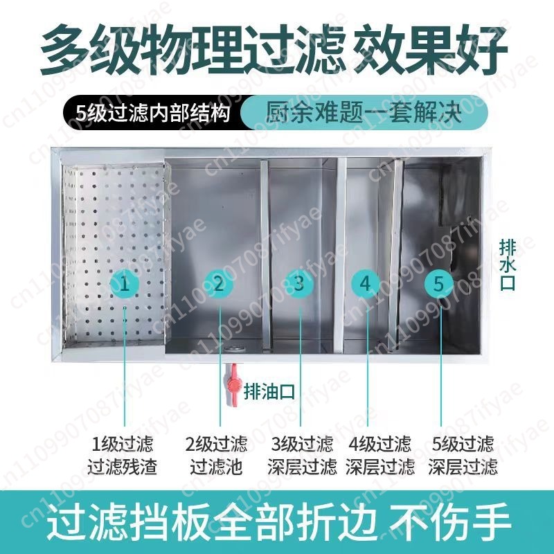 Oil-water separator Kitchen ca - مراجعة Commercial Kitchen Grease Trap وسعره