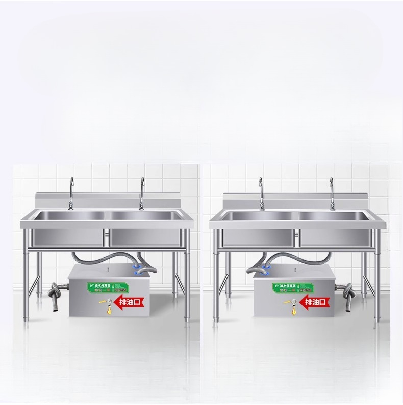 Oil-water separator Kitchen ca - مراجعة Commercial Kitchen Grease Trap وسعره