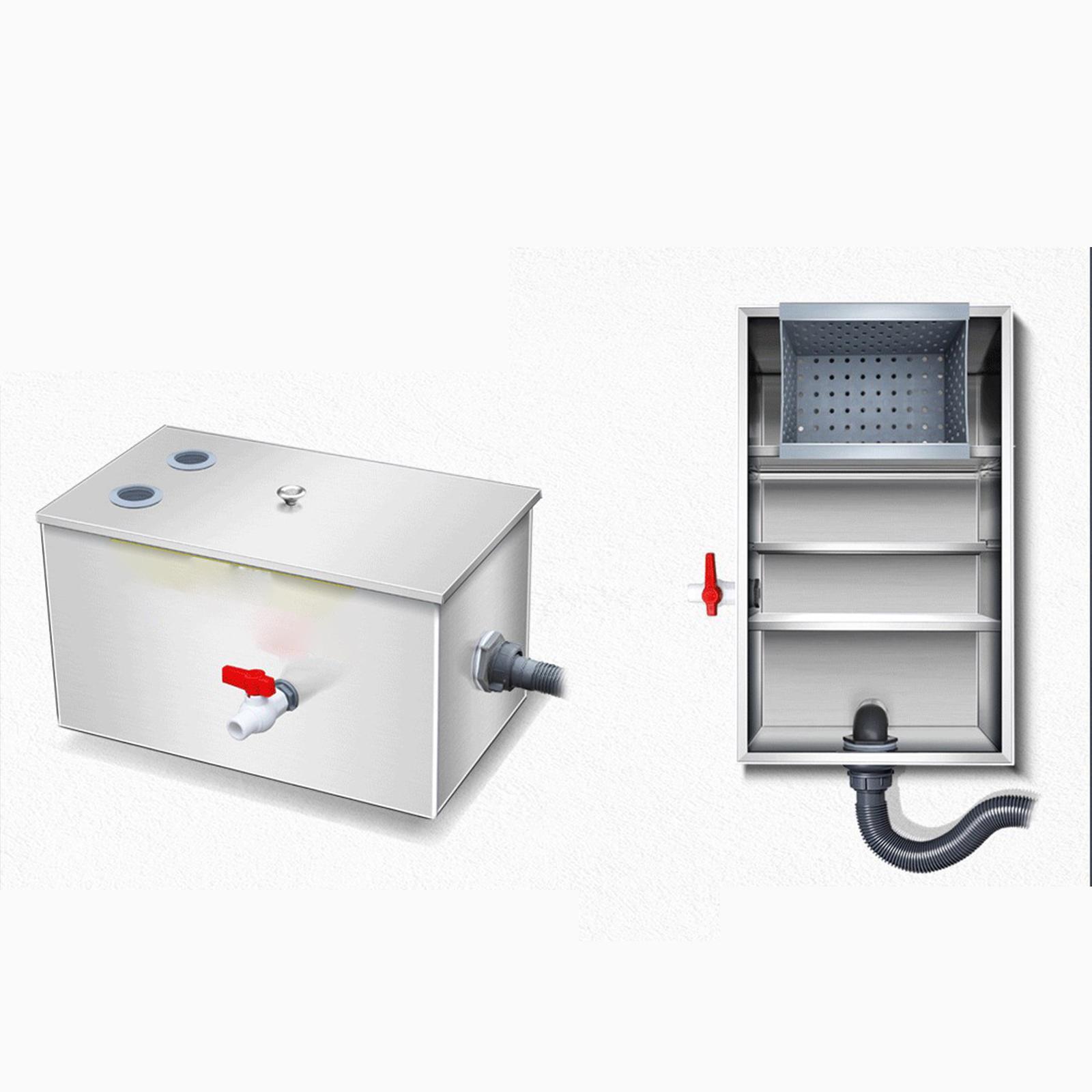 Easy Clean Grease Trap Interce - مراجعة Commercial Kitchen Grease Trap وسعره