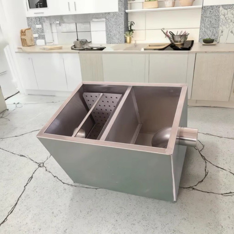 New stainless steel kitchen gr - مراجعة Commercial Kitchen Grease Trap وسعره
